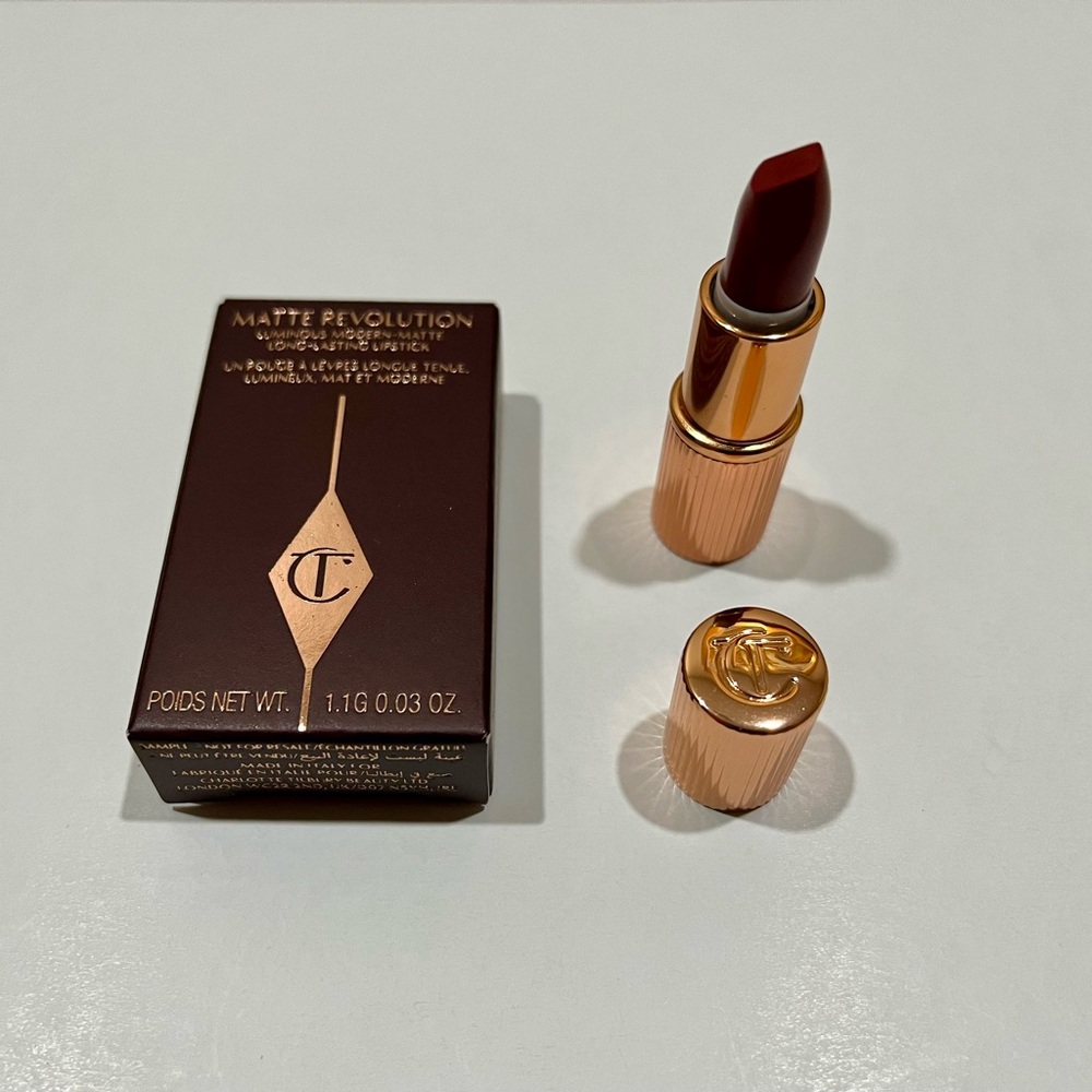 Charlotte Tilbury mini matte revolution lipstick in Walk of no shame